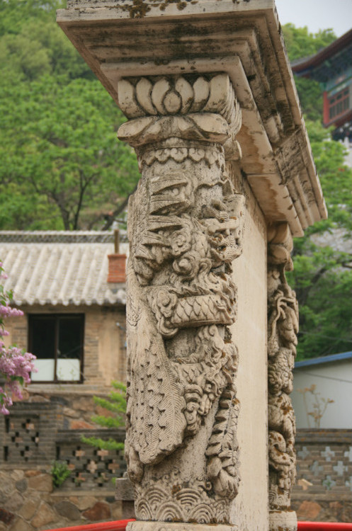 民國(guó)石雕精品:大連清泉寺漢白玉詩(shī)屏(民國(guó)) - 安東老王 - 福成中華